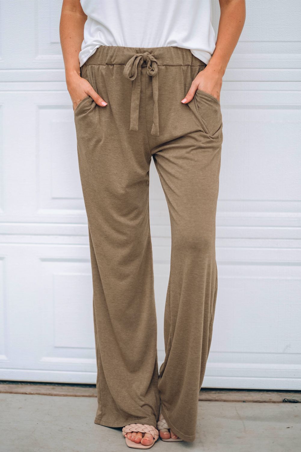 Brown Drawstring Lounge Pants