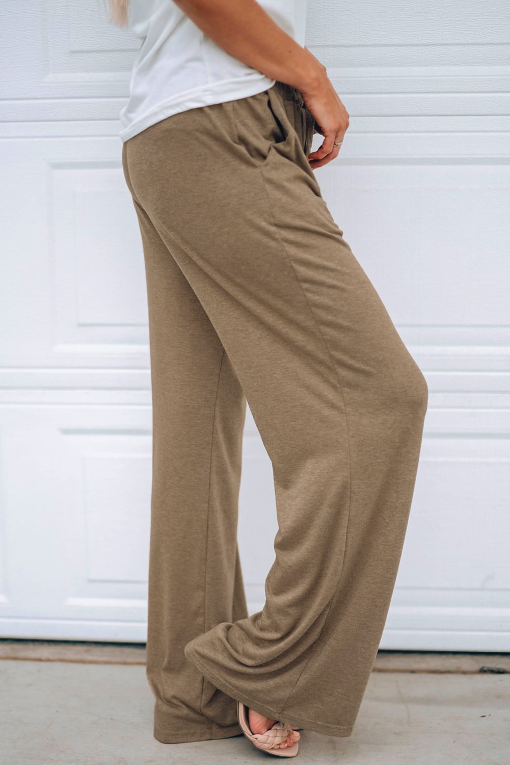Brown Drawstring Lounge Pants