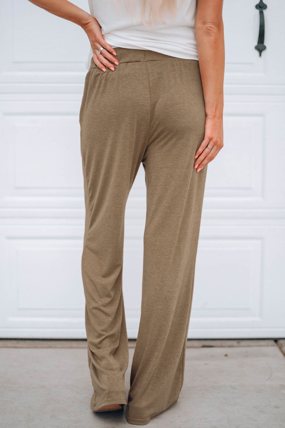 Brown Drawstring Lounge Pants